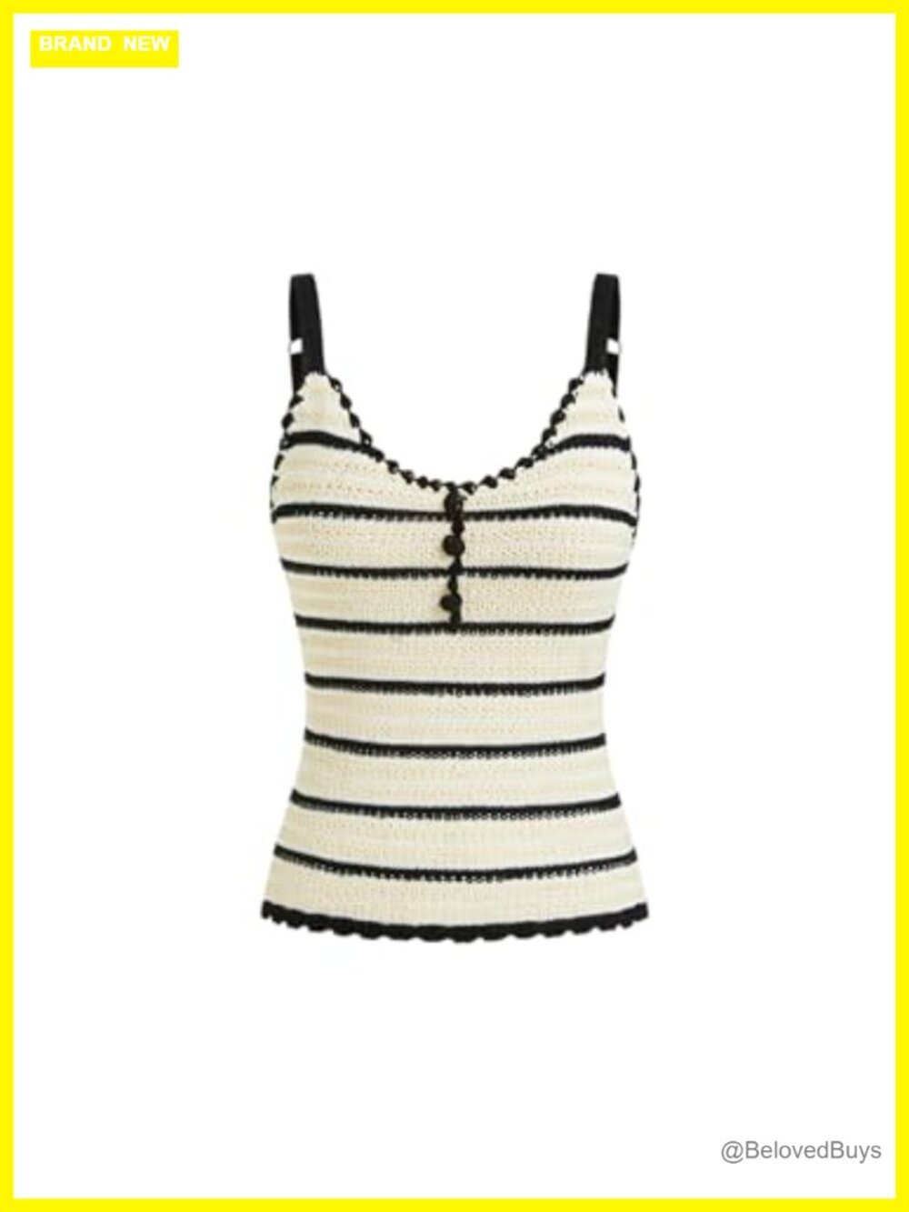 CIDER Summer Crop Tank Top Sleeveless Scoop Neck Striped Y2K Going Out